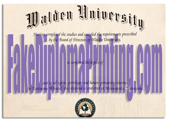 Walden University Degree Diploma