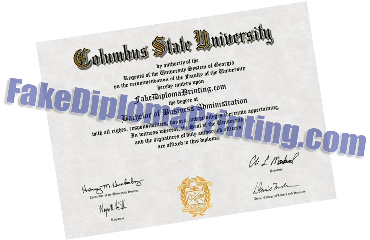 Columbus State Univesity Diploma.