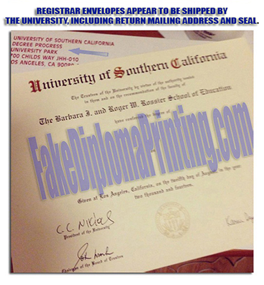replica college diploma set with registrar envelopes