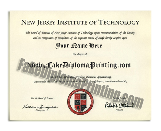 new jersey institute of technology diploma 