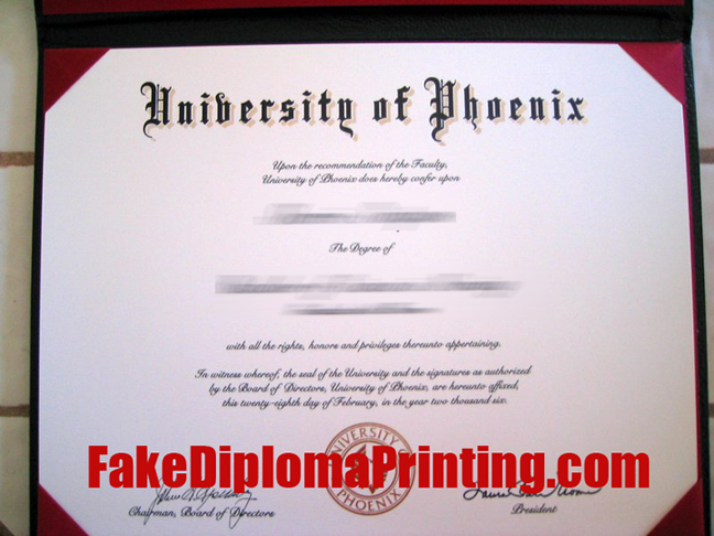 Phoenix Diplomas Sample