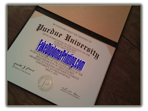 Diploma for Purdue University