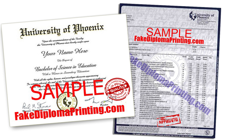 University of Phoennix Diploma Package