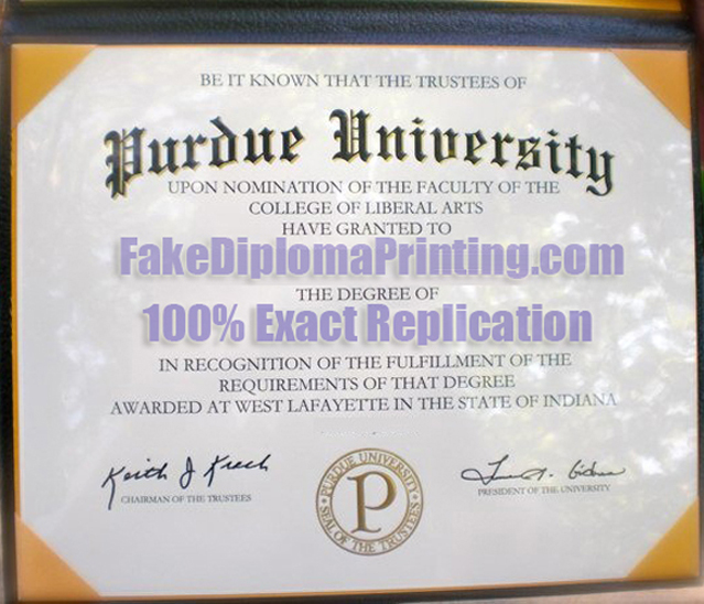 Purdue Diploma Degree