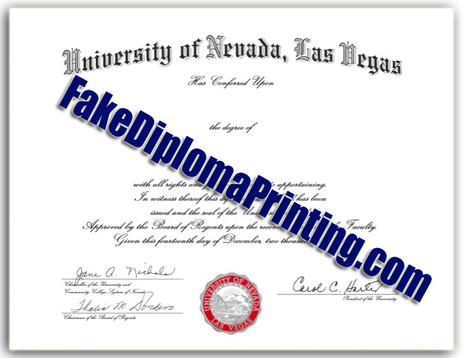 UNLV Diploma