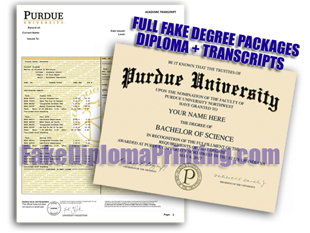 Purdue Diploma and Transcripts